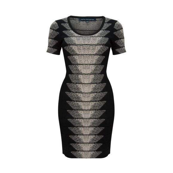 FRENCH CONNECTION SPOTLIGHT FLECK JACQUARD BODYCON - Picture 8 of 9